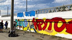 В Челябинске подготовили стену для легального рисования граффити