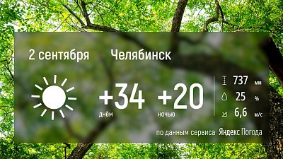 В Челябинской области температура воздуха поднимется до 36 градусов