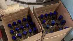 В Челябинской области у супругов изъяли 900 бутылок контрафактного алкоголя