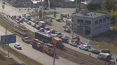 В Челябинске вновь остановилось движение трамваев