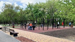 В Челябинске открыли новый сквер на улице Бажова