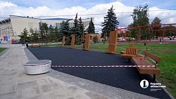 Сквер у «Юности» в Челябинске: основные работы завершат ко Дню города