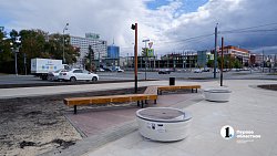 Сквер у «Юности» в Челябинске: основные работы завершат ко Дню города
