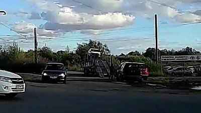 В Магнитогорске автовоз потерял машину