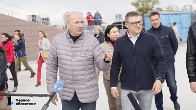 Алексей Текслер после осмотра сквера у ДС «Юность» распорядился усилить контроль за качеством саженцев