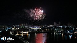 В Челябинске День города завершился фейерверком: фоторепортаж