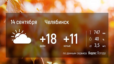 В Челябинской области температура воздуха поднимется до 19 градусов