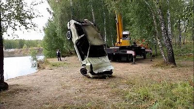 В Коркинском районе в карьере нашли пропавшую после ДТП «восьмерку»