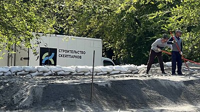 В парке Тищенко строят первый в Челябинске бетонный скейт-парк