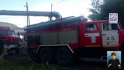 В Златоусте сгорел барак