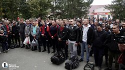 Сосновский район отправил в войска первых мобилизованных танкистов