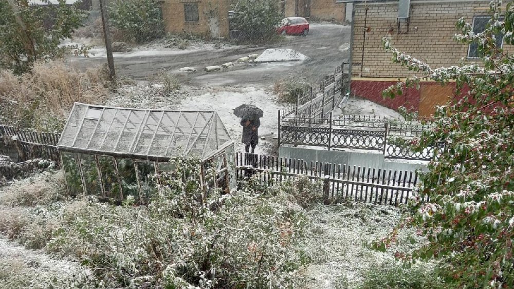 В Челябинской области выпал первый снег