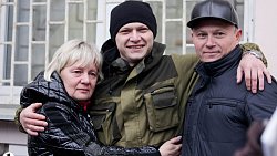 35 мобилизованных челябинцев уехали на боевое слаживание под Екатеринбург