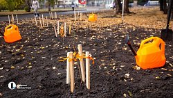 В Челябинске открыли «Аллею памяти» в честь погибших детей Донбасса