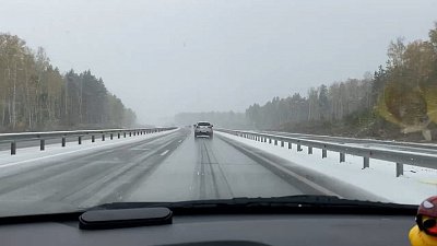 Южноуральцы делятся видео с федеральной трассы М-5 «Урал»