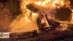 В Чебаркуле на пожаре в садовом доме погиб мужчина