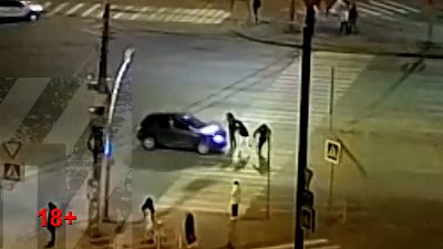 В Челябинске водитель сбил людей на пешеходном переходе