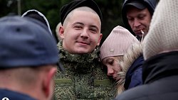 В Сосновском районе в пятый раз провожали в армию мобилизованных резервистов