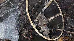 В Челябинске мужчина угнал и сжег автомобиль