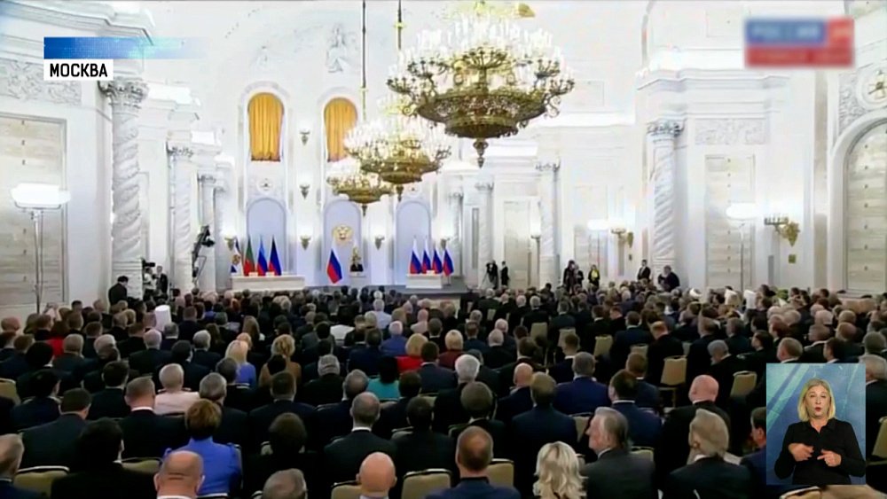 Президент выступил с обращением в Кремле