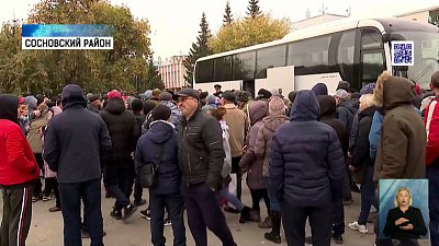 Продолжается отправка мобилизованных