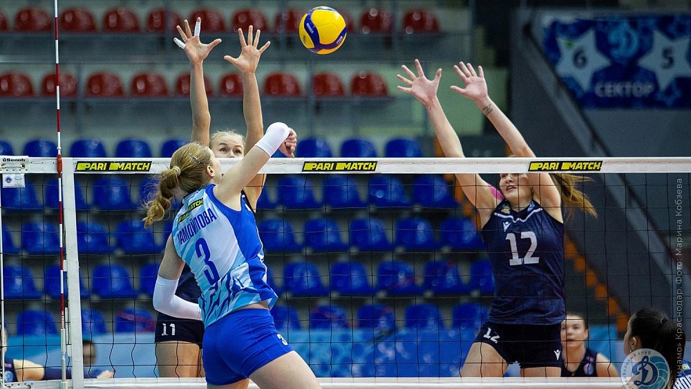 Волейболистки клуба «Динамо‑Метар» победили одноклубниц из Краснодара в Суперлиге