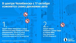 В центре Челябинска с 17 октября изменится схема движения автомобилей