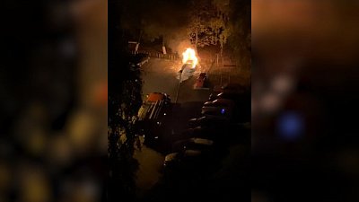 В Миассе сгорел легковой автомобиль