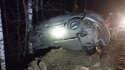 На трассе в Челябинской области в перевернувшемся авто пострадали двое детей