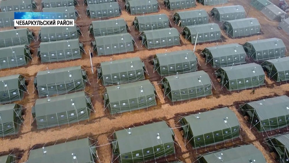 В чебаркульской дивизии появился палаточный городок для мобилизованных