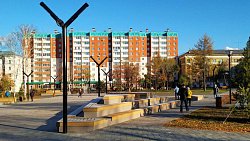 В Челябинске завершили первый этап благоустройства в сквере ДК «Станкомаш»