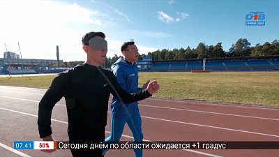Незрячий легкоатлет Александр Новичихин в сюжете «Победа над ограниченными возможностями»