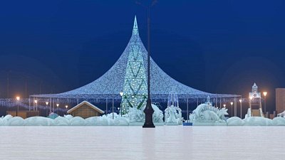 В Челябинске на строительство ледового городка выделили 10 млн рублей