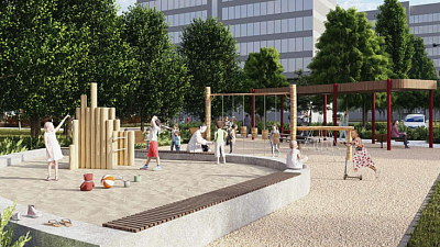 В Челябинске сквер с паркур‑комплексом благоустроят за 27 млн рублей