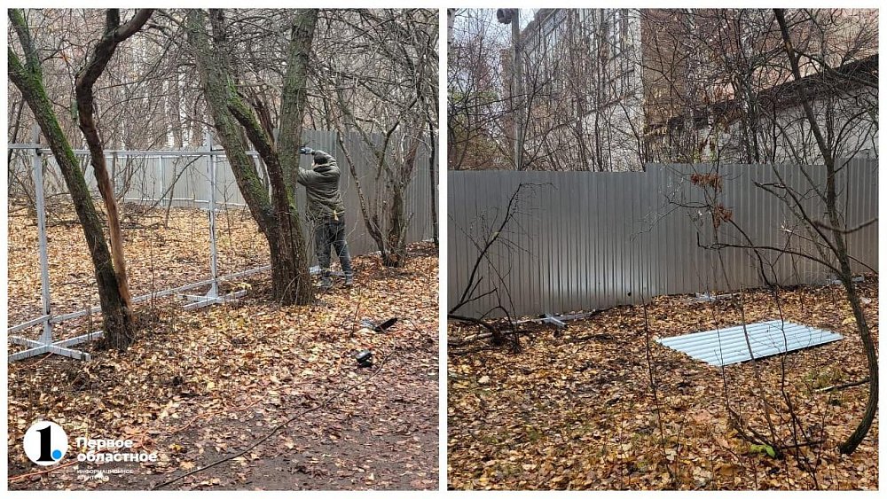 Застройщик начал огораживать спорткомплекс «Полет» рядом с челябинским бором