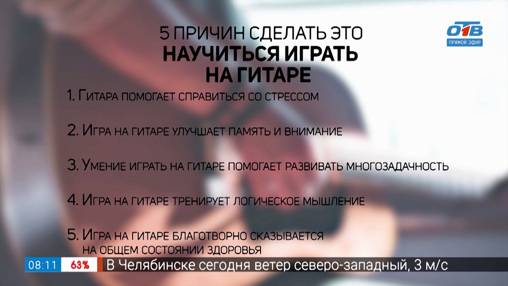 Научиться играть на гитаре в рубрике «5 причин сделать это»