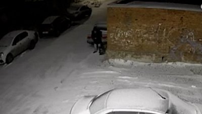 В Златоусте камера сняла сливающего бензин мужчину