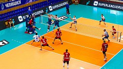 Волейболисты челябинского «Динамо» дважды победили «Тархан» в Высшей лиге