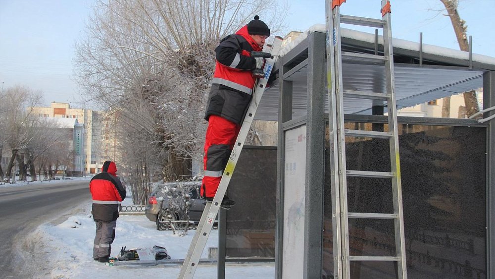 В Копейске обновили все остановки общественного транспорта