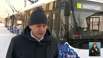 В Миассе вышли на линию 5 новых троллейбусов