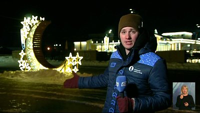 В Челябинске устанавливают иллюминацию