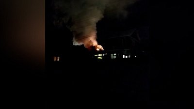 В Златоусте сгорел частный жилой дом