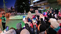 На Южном Урале встретили поезд Деда Мороза