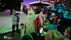 На Южном Урале встретили поезд Деда Мороза