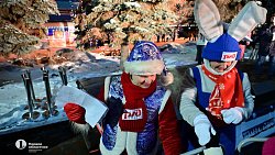 На Южном Урале встретили поезд Деда Мороза