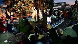 На Южном Урале встретили поезд Деда Мороза