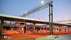 На Южном Урале встретили поезд Деда Мороза