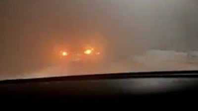 Густой туман в Магнитогорске попал на видео