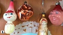 В Челябинске открылась выставка советских елочных украшений