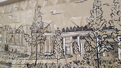 Как в галерее: в Снежинске горожане расписали бетонный забор возле храма